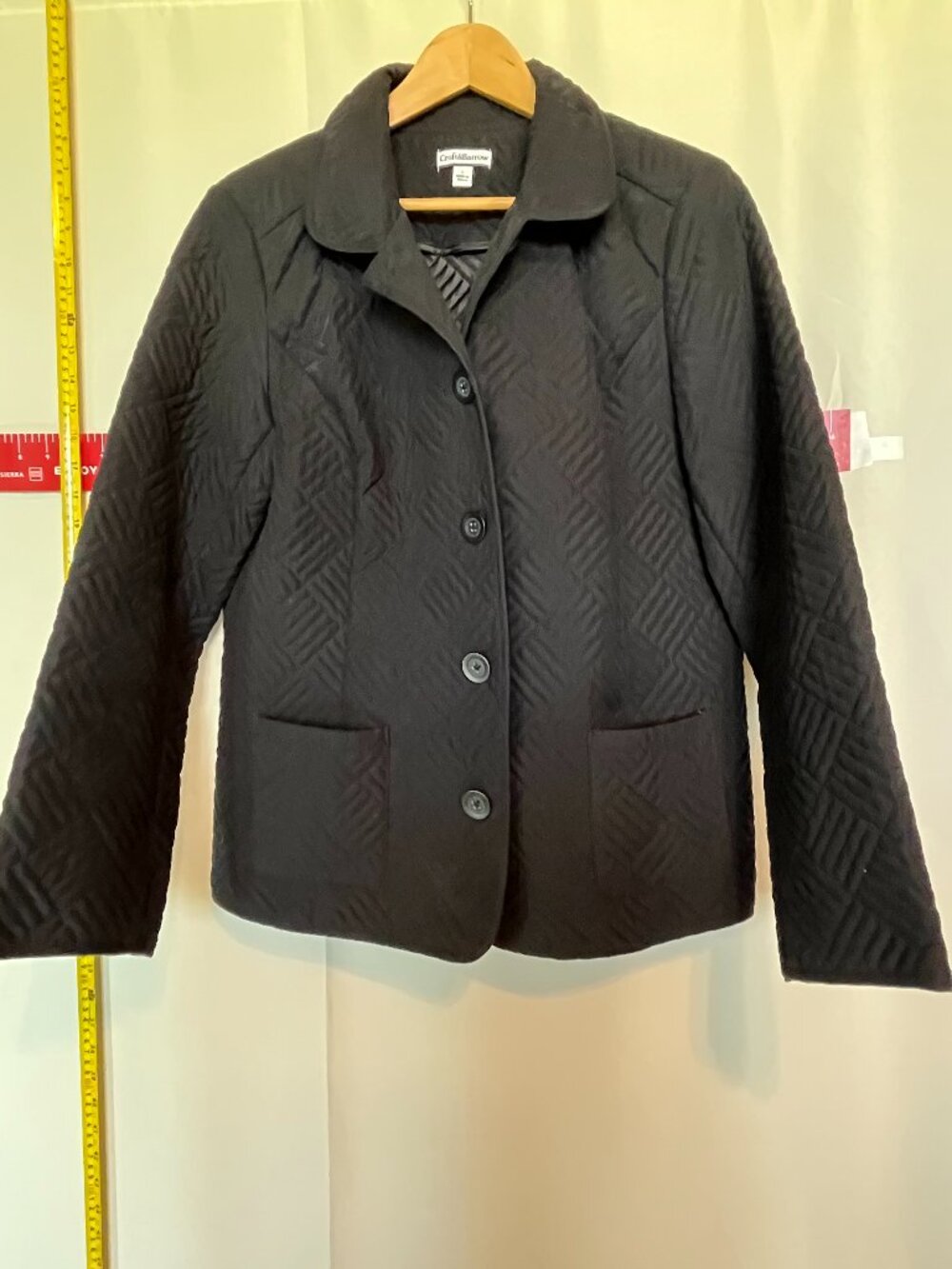 Quilted Jacket in Black size L